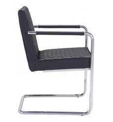  Quilt Dining Chair Black (100189) - Zuo Modern