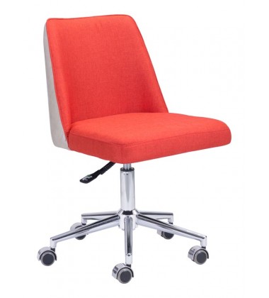  Season Office Chair Orange/Beige (100234) - Zuo Modern