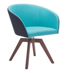  Wander Dining Chair Blue/Gray (100268) - Zuo Modern