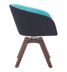  Wander Dining Chair Blue/Gray (100268) - Zuo Modern