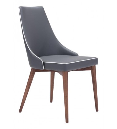  Moor Dining Chair Dark Gray (100278) - Zuo Modern