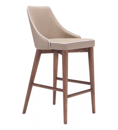  Moor Counter Chair Beige (100279) - Zuo Modern