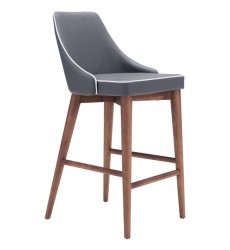  Moor Counter Chair Dark Gray (100280) - Zuo Modern
