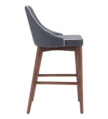 Moor Counter Chair Dark Gray (100280) - Zuo Modern