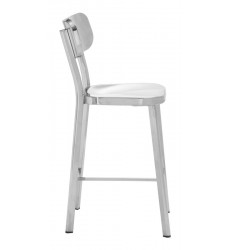  Winter Counter Chair Stainless Steel (100302) - Zuo Modern