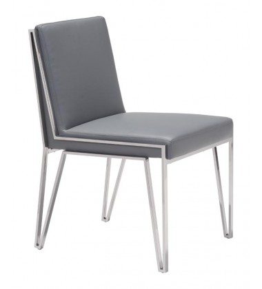  Kylo Dining Chair Gray (100335) - Zuo Modern