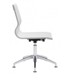  Glider Conference Chair White (100378) - Zuo Modern