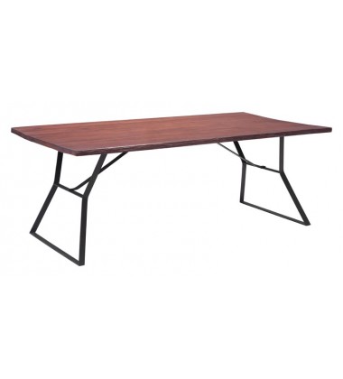  Omaha Dining Table Distressed Cherry Oak (100428) - Zuo Modern
