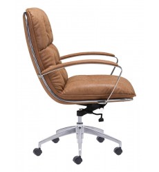  Avenue Office Chair Vintage Coffee (100446) - Zuo Modern
