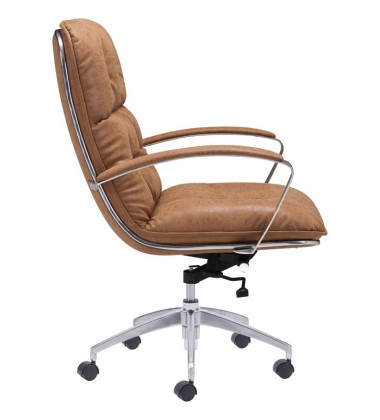  Avenue Office Chair Vintage Coffee (100446) - Zuo Modern