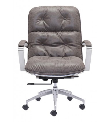  Avenue Office Chair Vintage Gray (100447) - Zuo Modern
