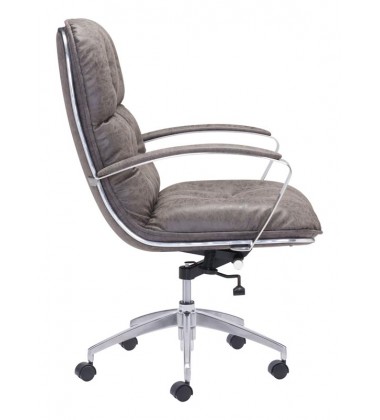  Avenue Office Chair Vintage Gray (100447) - Zuo Modern