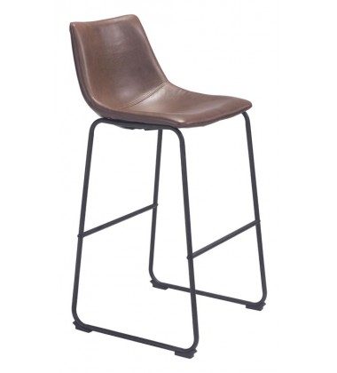  Smart Bar Chair Vintage Espresso (100507) - Zuo Modern
