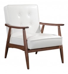  Rocky Arm Chair White (100529) - Zuo Modern