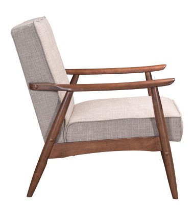  Rocky Arm Chair Putty (100530) - Zuo Modern