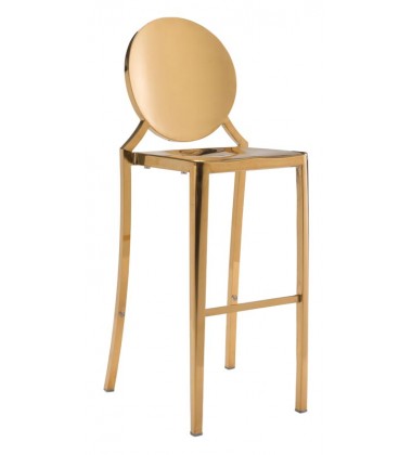  Eclipse Bar Chair Gold (100554) - Zuo Modern