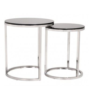  Rem Coffee Table Sets Black & Stainless (100651) - Zuo Modern