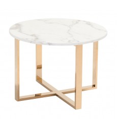  Globe End Table Stone & Gold (100655) - Zuo Modern