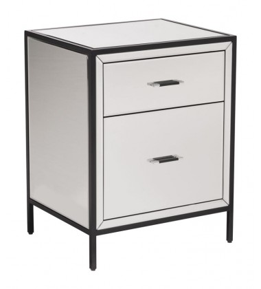  Upton End Table Mirror & Metal (100665) - Zuo Modern