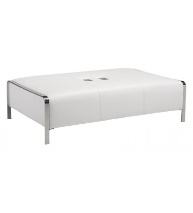  Thor Ottoman White (100675) - Zuo Modern