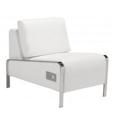  Thor Armless Chair White (100676) - Zuo Modern
