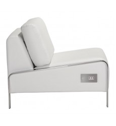  Thor Armless Chair White (100676) - Zuo Modern
