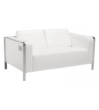  Thor Loveseat White (100677) - Zuo Modern