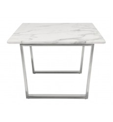  Atlas Coffee Table Stone & Brushed Stainless Steel (100708) - Zuo Modern