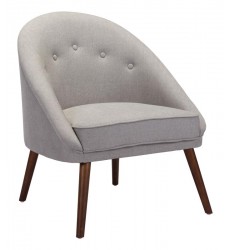  Carter Occasional Chair Light Gray (100728) - Zuo Modern