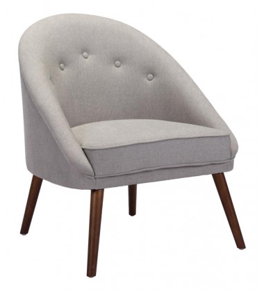  Carter Occasional Chair Light Gray (100728) - Zuo Modern