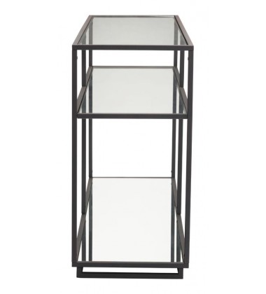  Kure Console Table-Distressed Black (100752) - Zuo Modern