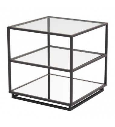  Kure End Table-Distressed Black (100754) - Zuo Modern