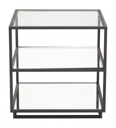  Kure End Table-Distressed Black (100754) - Zuo Modern