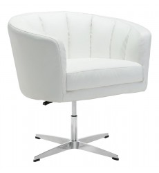  Wilshire Occasional Chair White Pu (100769) - Zuo Modern