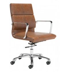  Ithaca Office Chair Vintage Brown (100770) - Zuo Modern