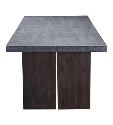  Windsor Dining Table Cement & Natural (100800) - Zuo Modern