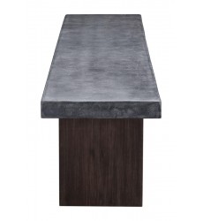  Windsor Bench Cement & Natural (100801) - Zuo Modern