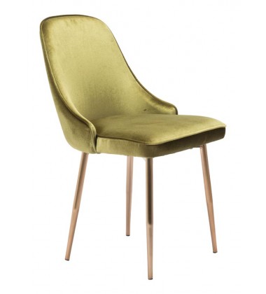  Merritt Dining Chair Green Velvet (100840) - Zuo Modern