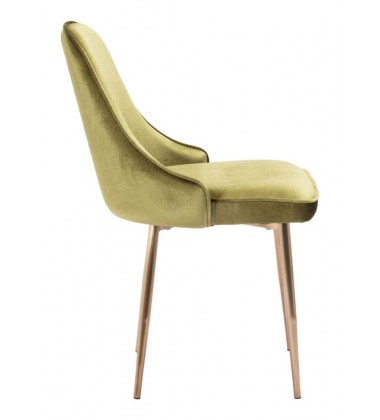  Merritt Dining Chair Green Velvet (100840) - Zuo Modern