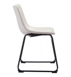  Smart Dining Chair Distressed White (100842) - Zuo Modern