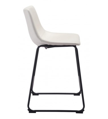  Smart Counter Chair Distressed White (100843) - Zuo Modern