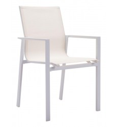  Mayakoba Dining Arm Chair White (100883) - Zuo Modern