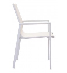  Mayakoba Dining Arm Chair White (100883) - Zuo Modern