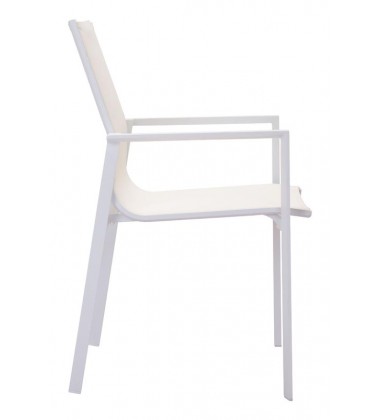  Mayakoba Dining Arm Chair White (100883) - Zuo Modern