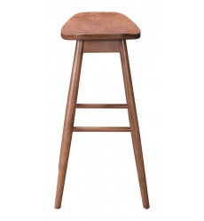 Trinity Barstool Walnut (100951) - Zuo Modern  Trinity Barstool Walnut (100951) - Zuo Modern