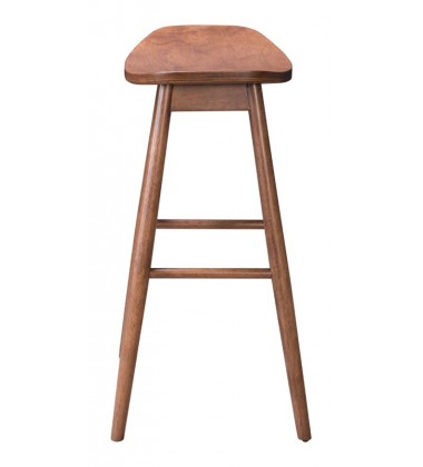 Trinity Barstool Walnut (100951) - Zuo Modern  Trinity Barstool Walnut (100951) - Zuo Modern