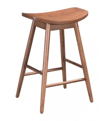 Trinity Counter Stool Walnut (100952) - Zuo Modern  Trinity Counter Stool Walnut (100952) - Zuo Modern