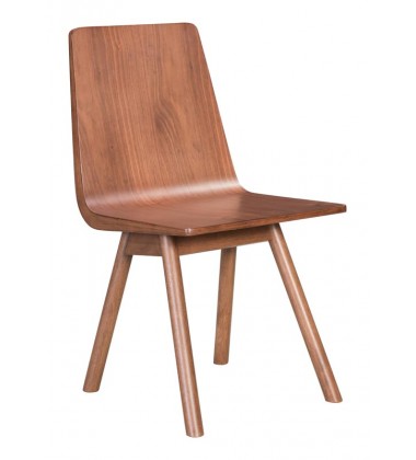  Audrey Dining Chair Walnut (100955) - Zuo Modern
