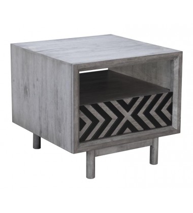 Raven End Table Old Gray (100967) - Zuo Modern Raven End Table Old Gray (100967) - Zuo Modern