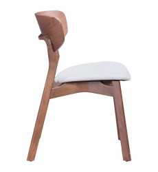  Russell Dining Chair Walnut & Light Gray (100979) - Zuo Modern